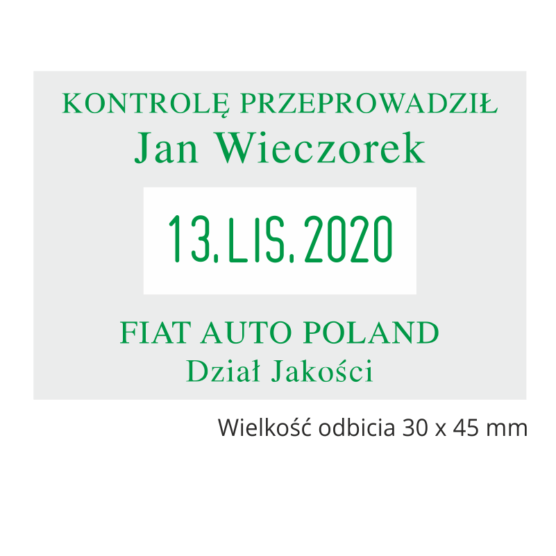 pieczątka datownik Datownik Printer 2360 2