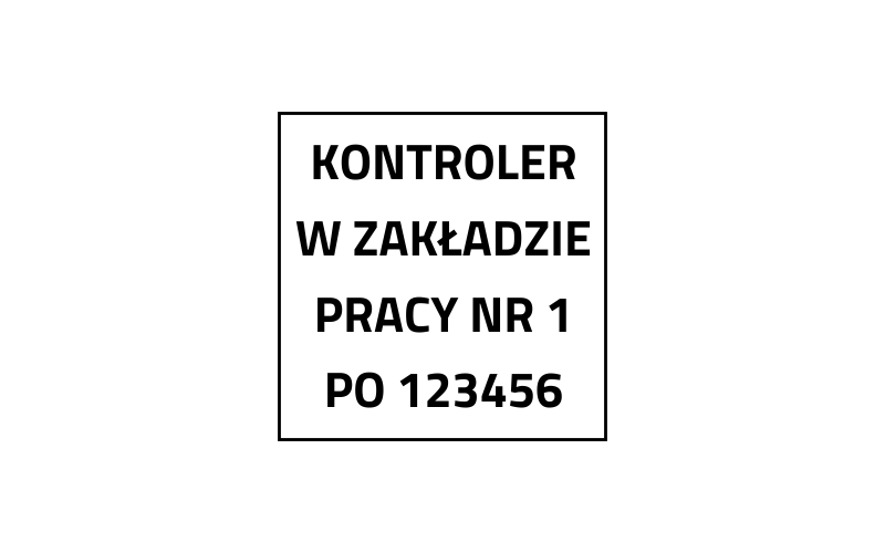 pieczątka kwadratowa Colop Printer Q 17 2